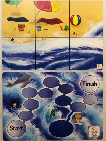 Splot the Splendid Whale Game/Story Board with Flashcards